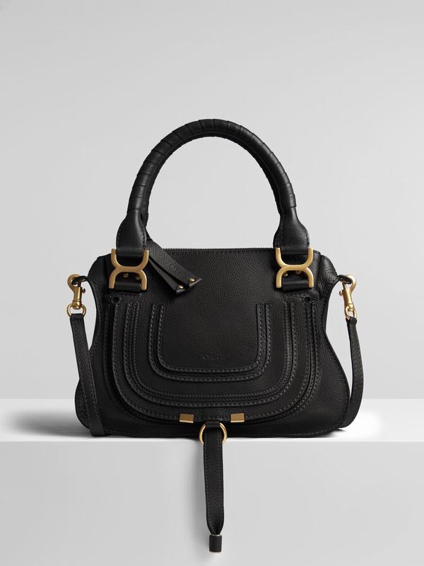 Chloé Bolsos Mujer Marcie Negras Bright Satin SEBK45163